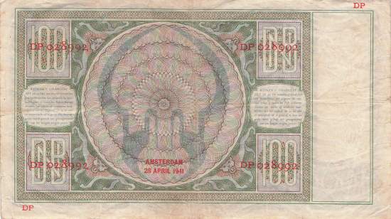 100 Gulden p51b-1 28 4 1941